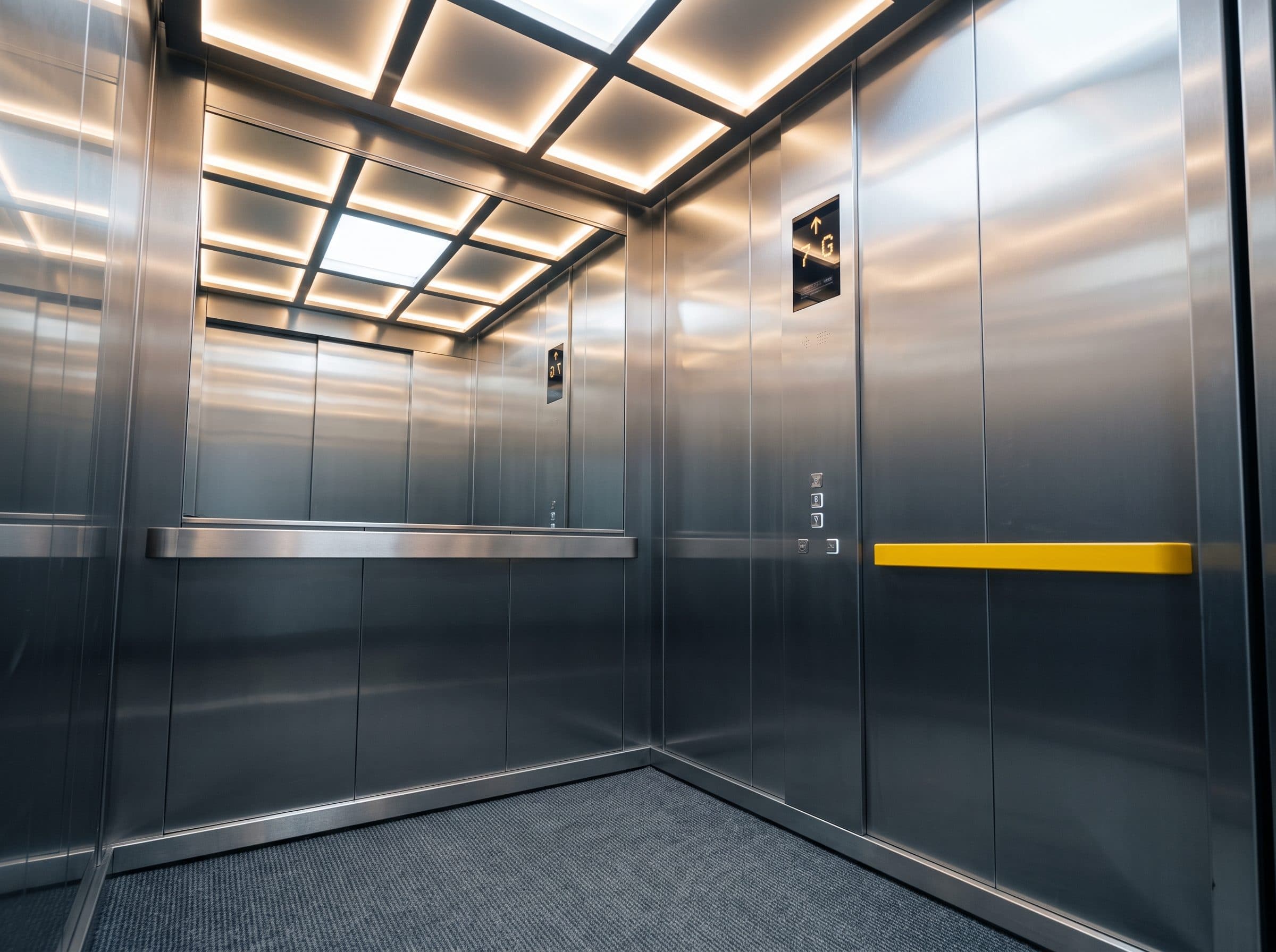 Réalisation LiftTech : Modernisation totale 4 appareils — Les Acacias